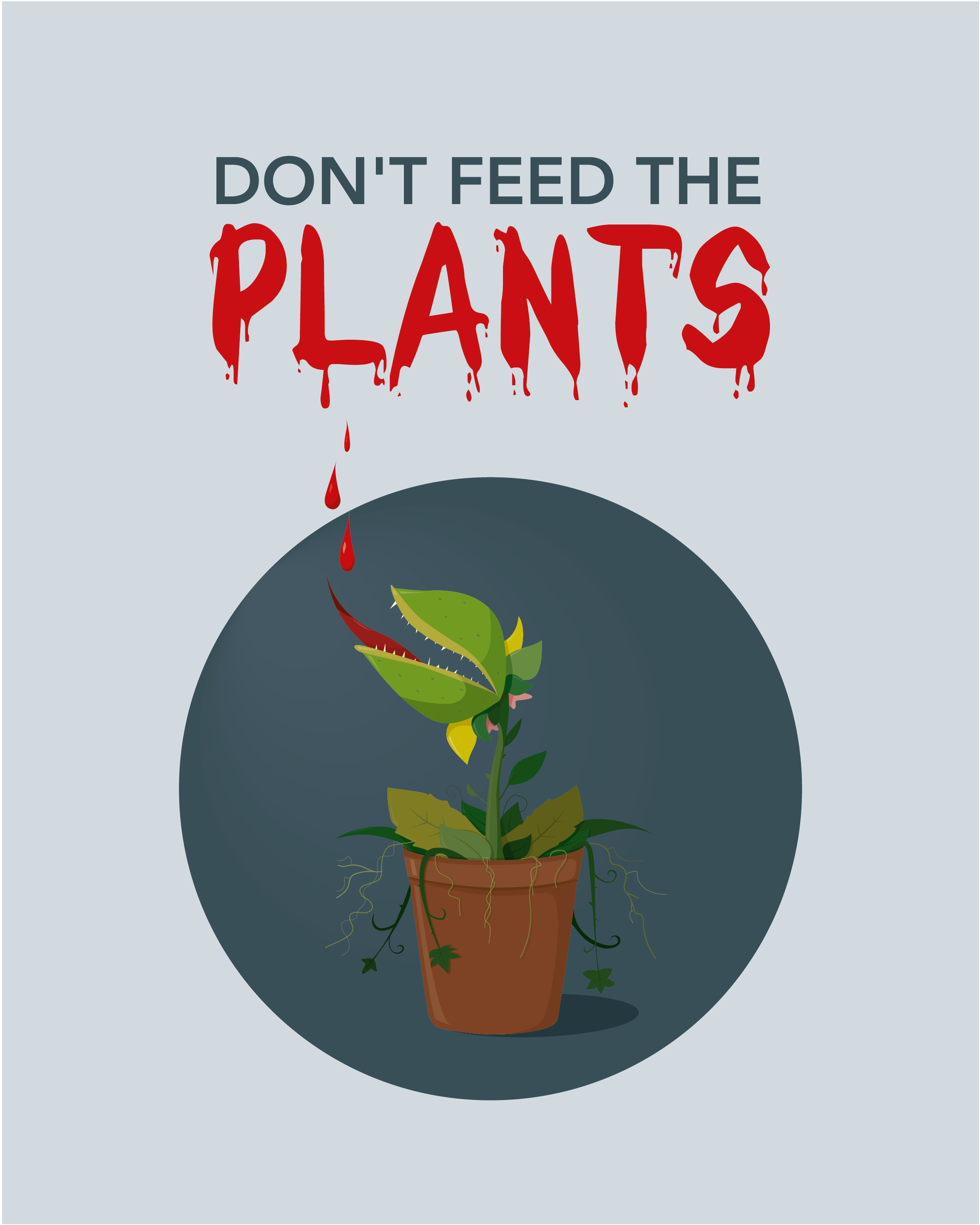 Illustration - Little Shop of Horrors, Don't feed the plants